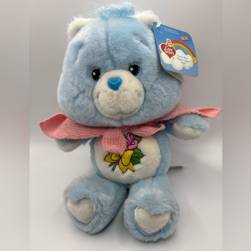 2003 Care Bear Grams Plush New W/Tags Pink Shawl AGC Play Along Carlton Card 13โ